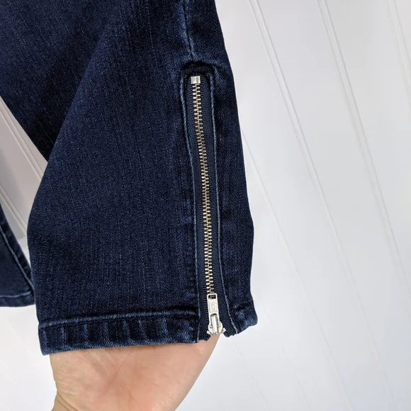 JESSICA SIMPSON Skinny Crop Ankle Zip Jeans Sz 30 - Picture 11 of 11